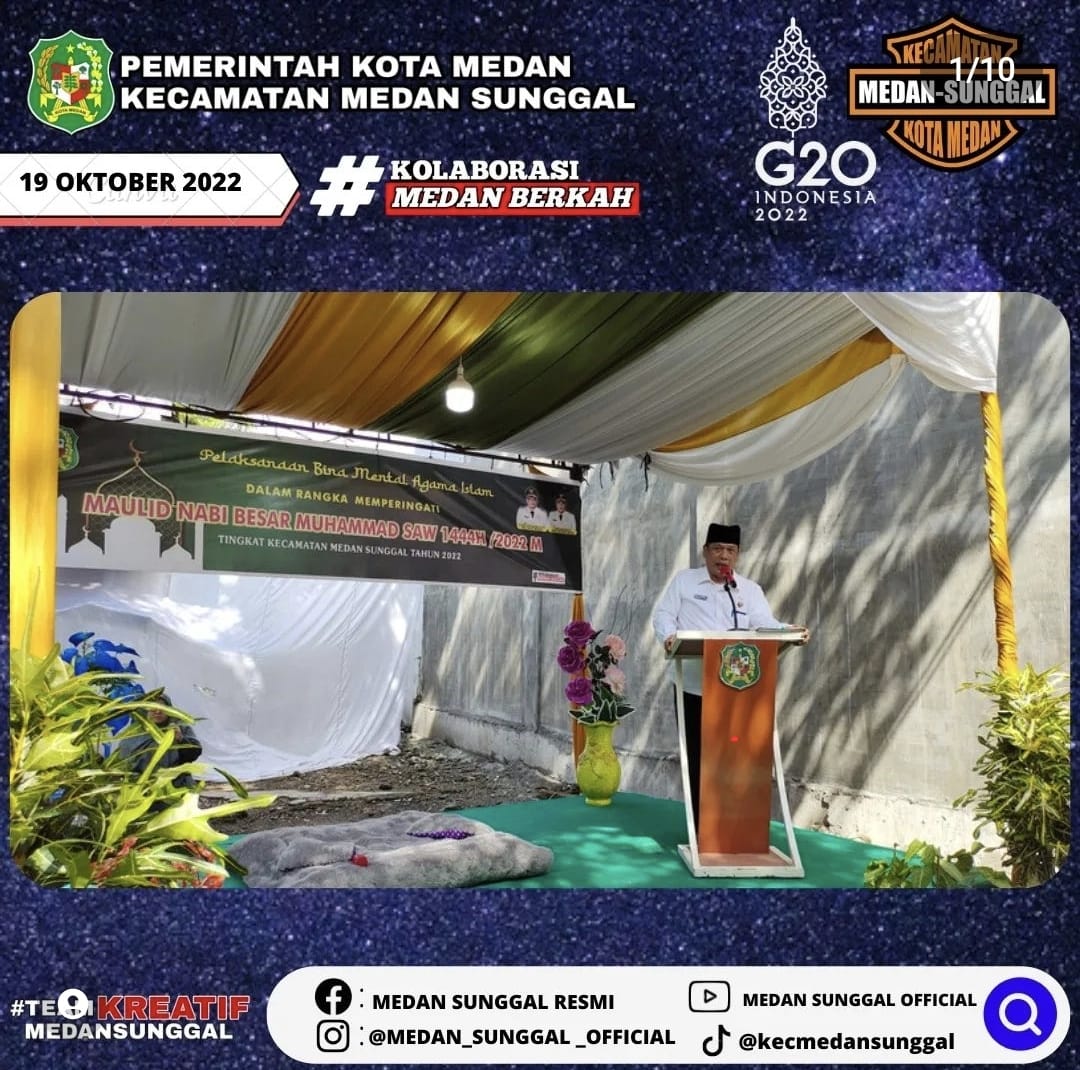 Pembukaan Acara Maulid Nabi Muhammad SAW 1444 H/ 2022 M (19/10/22)